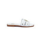 Holland Cooper Monogram Ladies Sliders - White Croc - William Powell