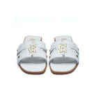 Holland Cooper Monogram Ladies Sliders - White Croc - William Powell