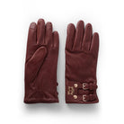 Holland Cooper Monogram Leather Ladies Gloves - Chocolate - William Powell