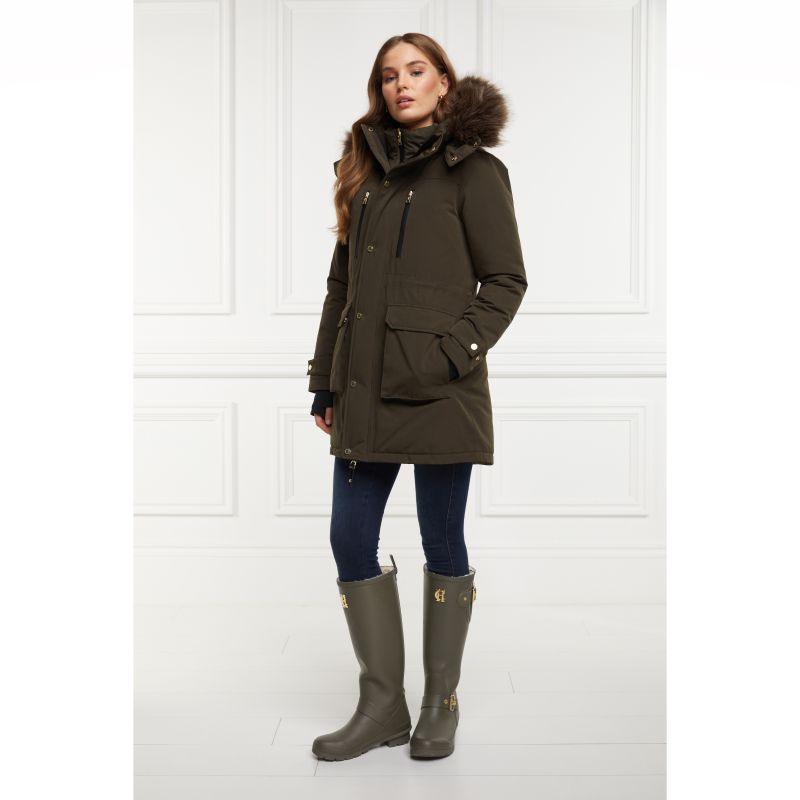 Holland Cooper Multi-Way Expedition Ladies 3 in 1 Padded Parka - Heritage Khaki - William Powell