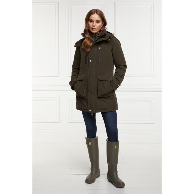 Holland Cooper Multi-Way Expedition Ladies 3 in 1 Padded Parka - Heritage Khaki - William Powell