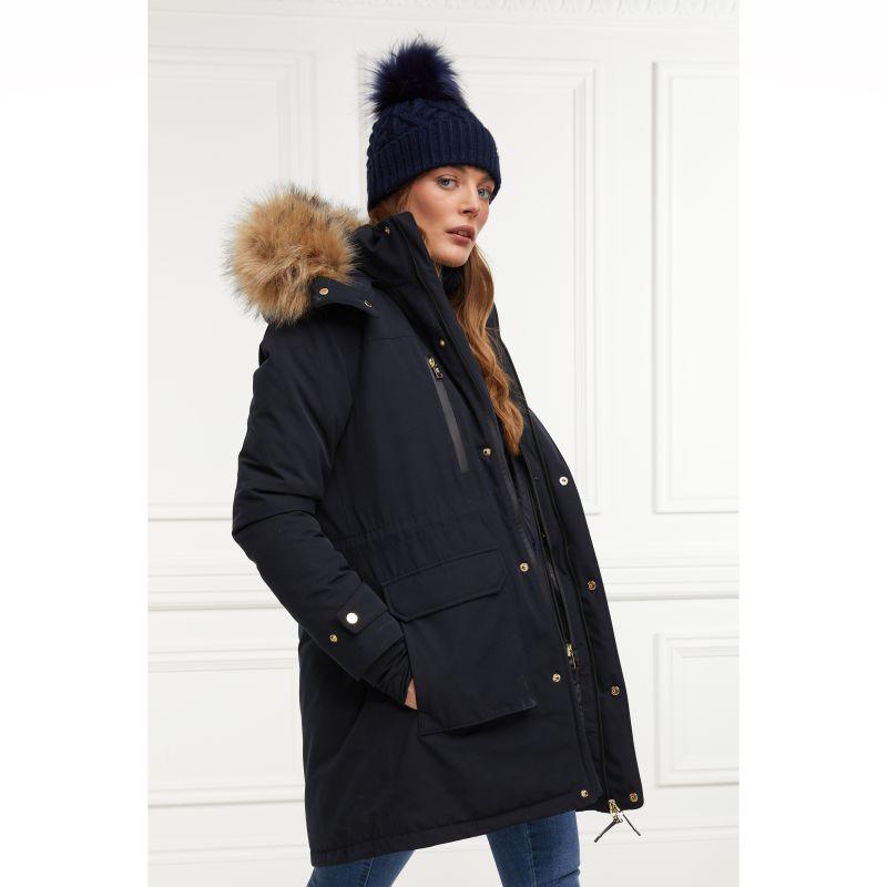 Holland Cooper Multi-Way Expedition Ladies 3 in 1 Padded Parka - Ink Navy - William Powell