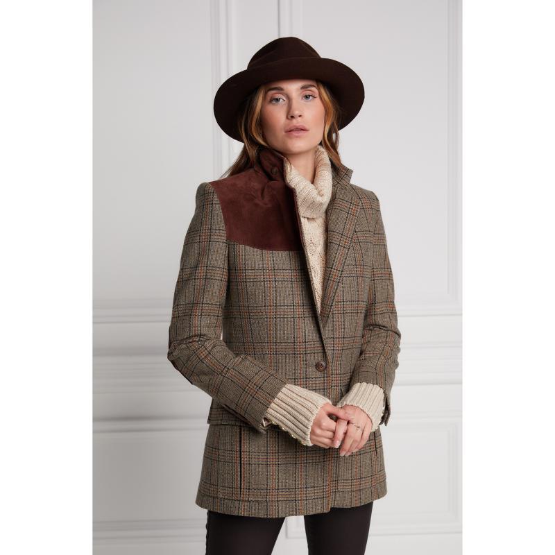 Holland Cooper Single Breasted Field Ladies Blazer - Bourbon - William Powell