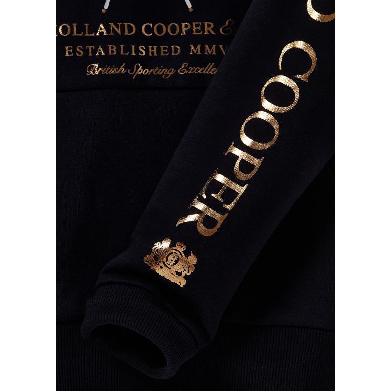 Holland Cooper Sporting Crest Ladies Hoodie - Ink Navy - William Powell