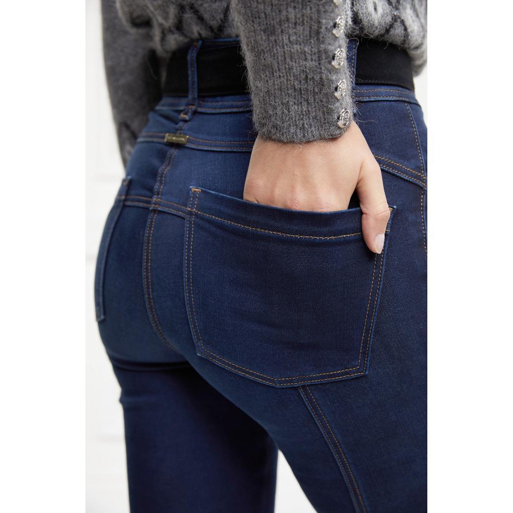 Holland Cooper Thermal Jodhpur Ladies Jeans - Dark Indigo - William Powell