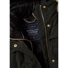 Holland Cooper Wax Longline Ladies Field Coat - Dark Olive - William Powell