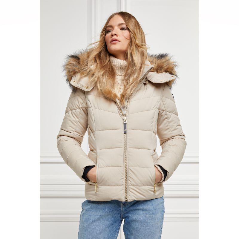 Holland Cooper Whistler Ladies Puffer Jacket - Stone - William Powell