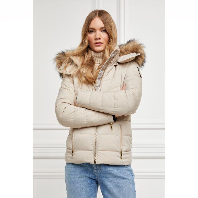 Holland Cooper Whistler Ladies Puffer Jacket - Stone - William Powell