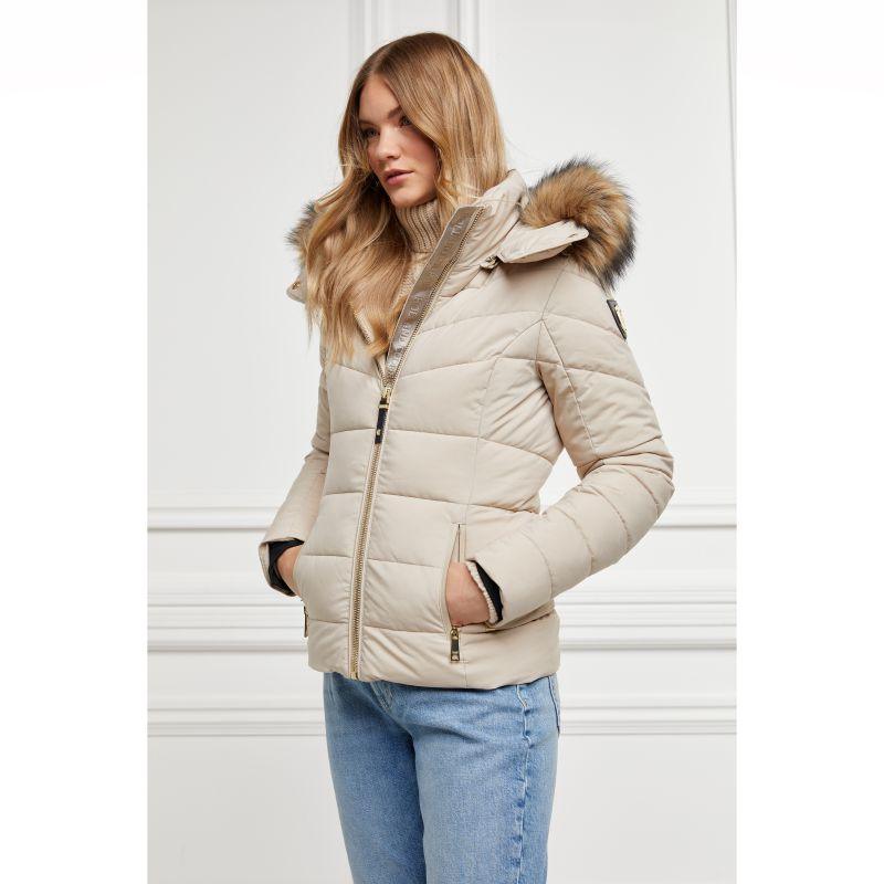 Holland Cooper Whistler Ladies Puffer Jacket - Stone - William Powell