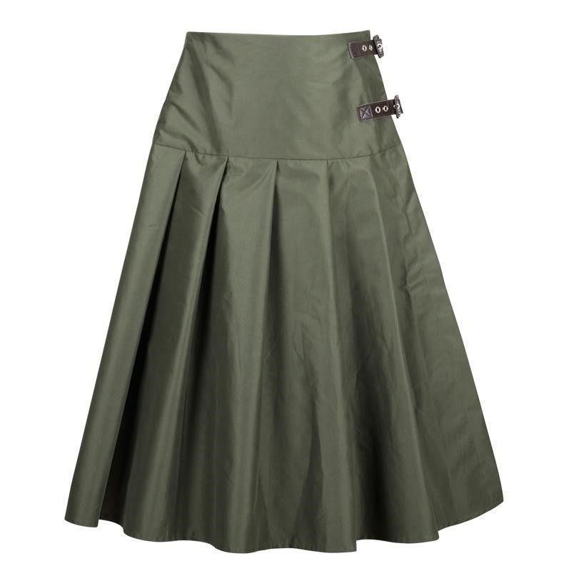 John Field Ladies Gale Rain Skirt - Forest Green - William Powell