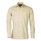 Laksen Archibald Mens Tattersall Shirt - Navy/Mandarin/Gorse - William Powell