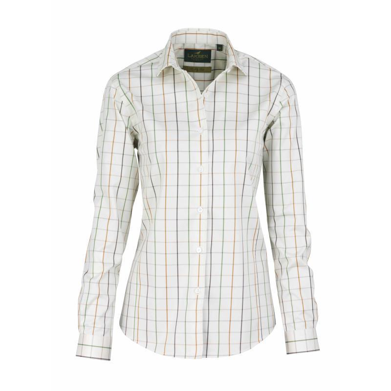 Laksen Christy Ladies Check Shirt - Gold - William Powell