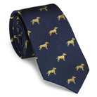 Laksen Dog Mens Tie - Midnight - William Powell