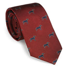 Laksen Dog Mens Tie - Wine - William Powell