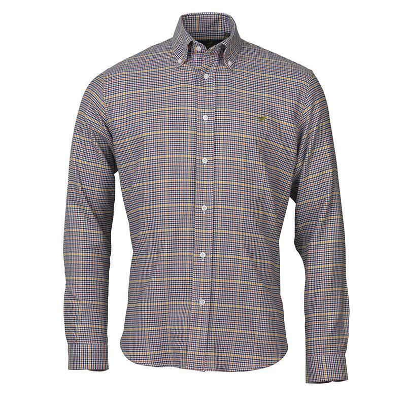 Laksen Ed Mens Check Shirt - Navy - William Powell