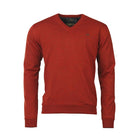 Laksen Grantham Windstopper V-Neck Merino Mens Jumper - Spice - William Powell