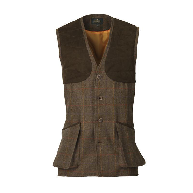 Laksen Grouse Tweed Mens Shooting Vest - Grouse - William Powell
