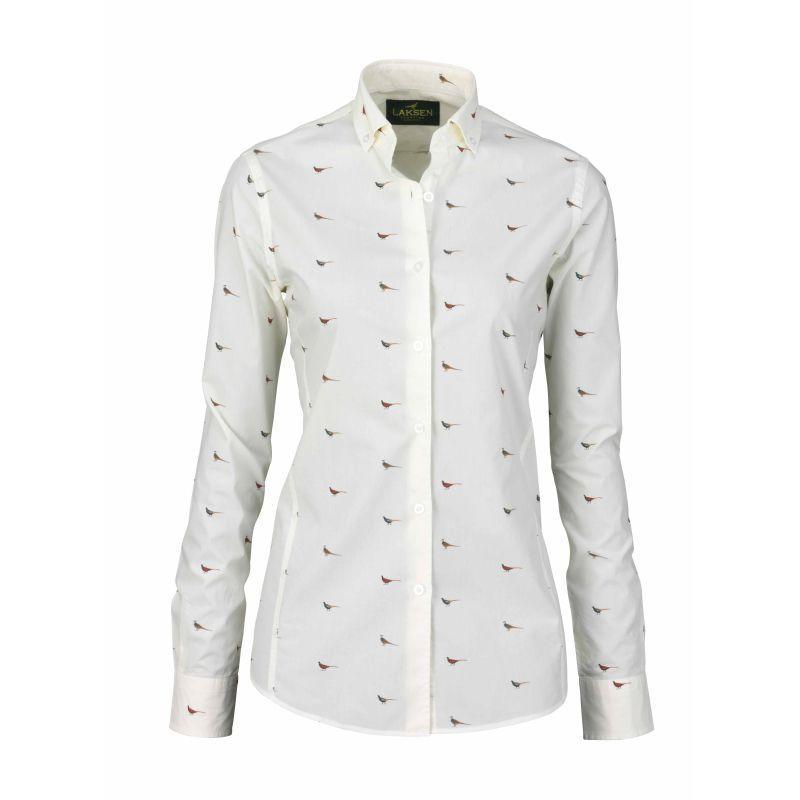 Laksen High & Wide Pheasant Ladies Shirt - Cream - William Powell