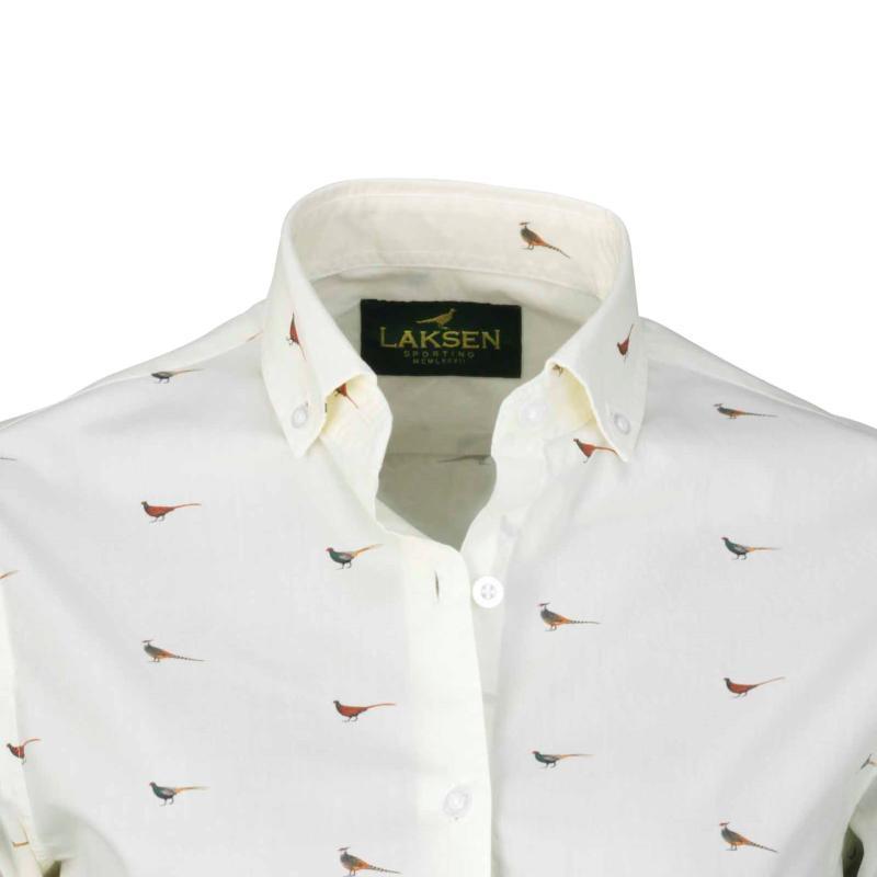 Laksen High & Wide Pheasant Ladies Shirt - Cream - William Powell