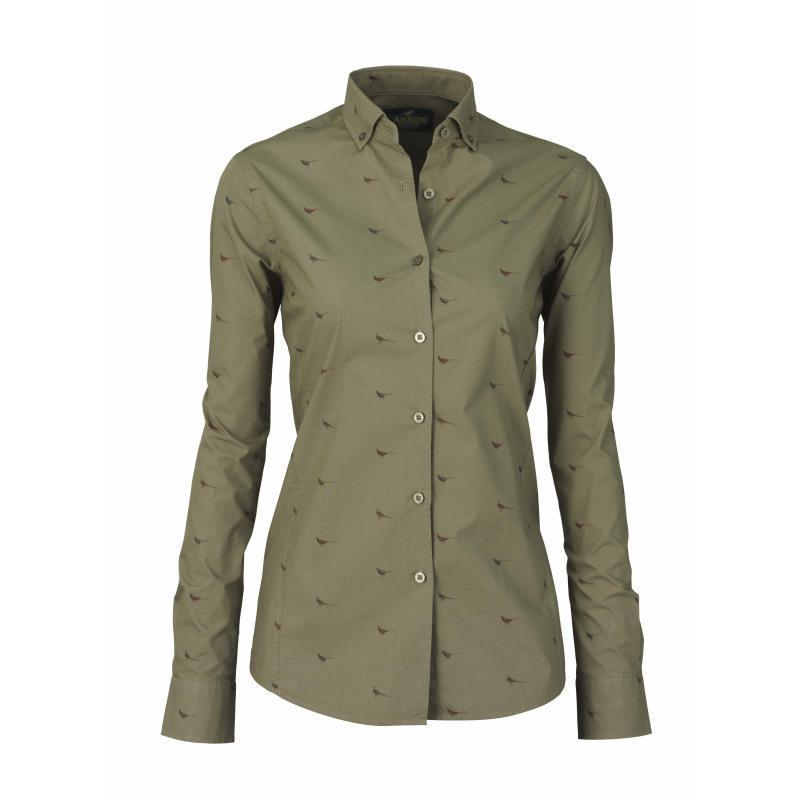 Laksen High & Wide Pheasant Ladies Shirt - Green - William Powell