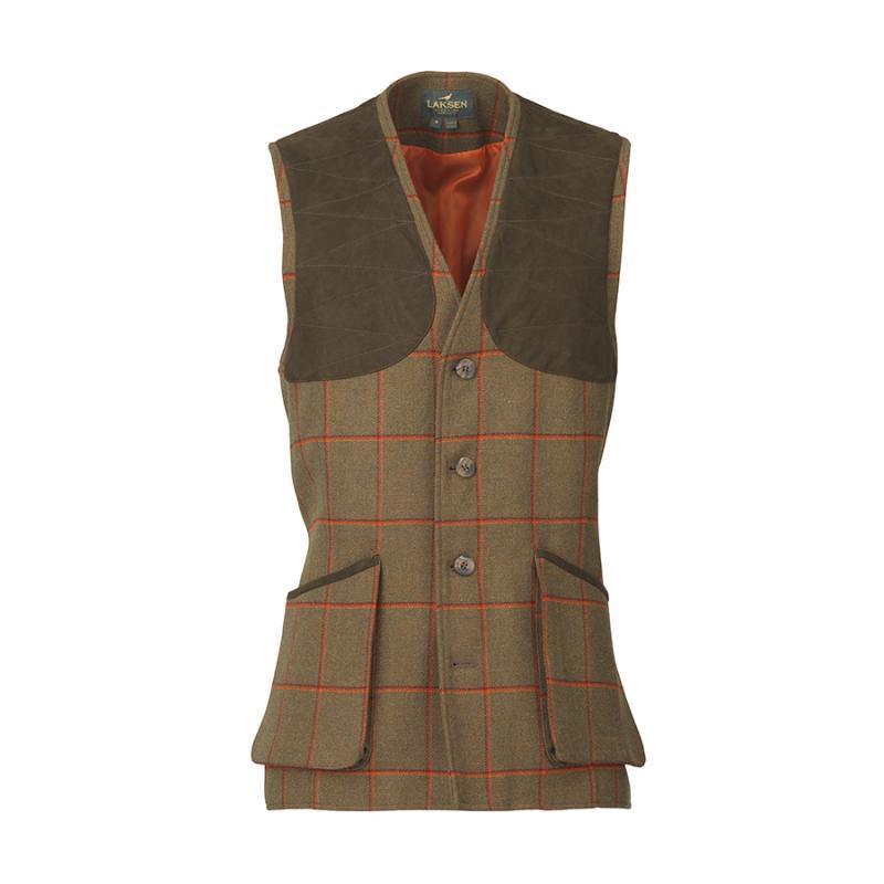 Laksen Hiviz Leith Tweed Mens Shooting Vest - British Game Alliance - William Powell