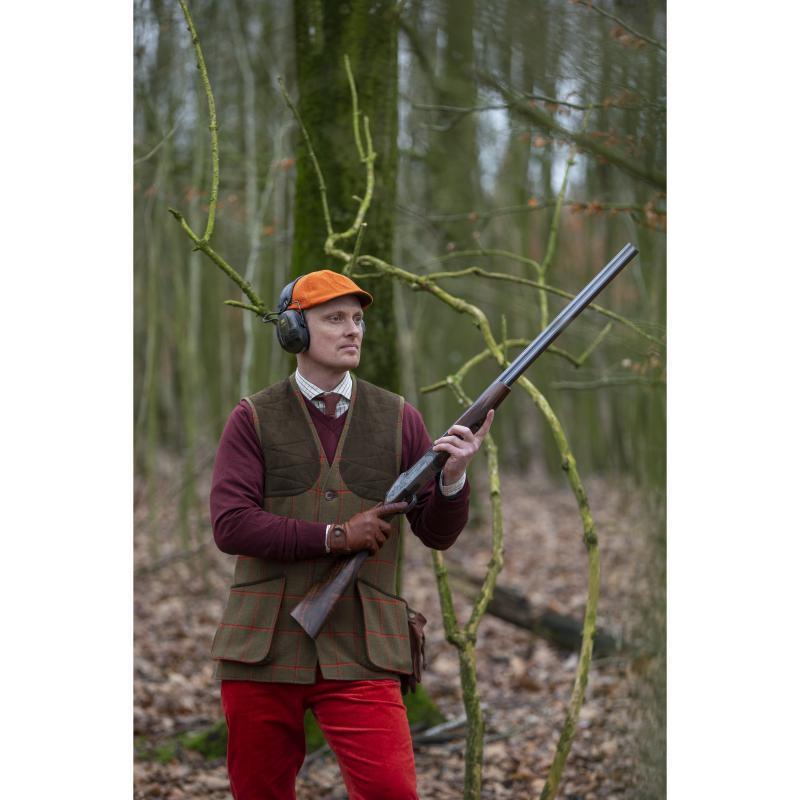 Laksen Hiviz Leith Tweed Mens Shooting Vest - British Game Alliance - William Powell