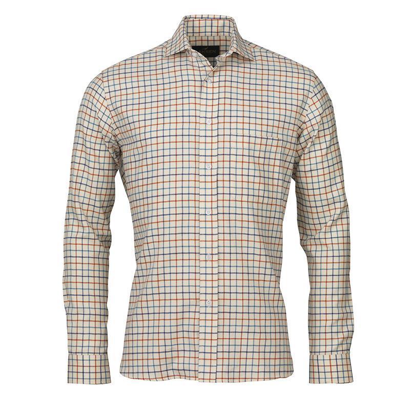 Laksen Jacques Mens Check Shirt - Navy - William Powell