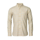 Laksen Jim Mens Tattersall Sporting Shirt - Denim/Sand/Reddish - William Powell