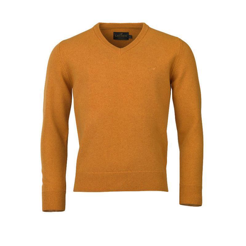 Laksen Johnston V-Neck Lambswool Mens Jumper - Gorsy - William Powell