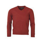 Laksen Johnston V-Neck Lambswool Mens Jumper - Winy - William Powell