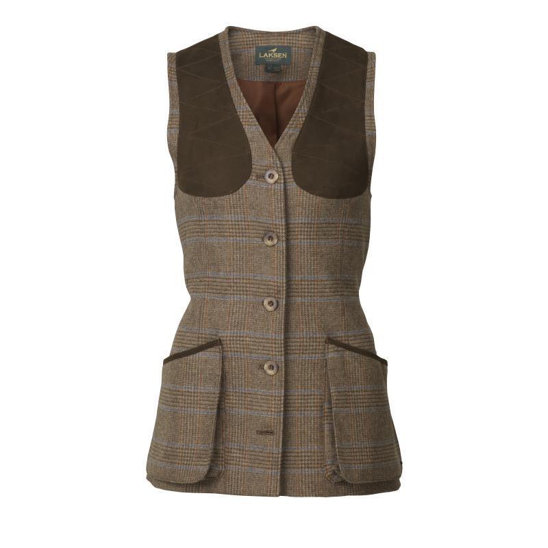 Laksen Ladies Tweed Shooting Vest - Bell Tweed - William Powell