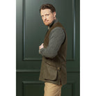 Laksen Leith Mens Tweed Shooting Vest - Kirkton Tweed - William Powell