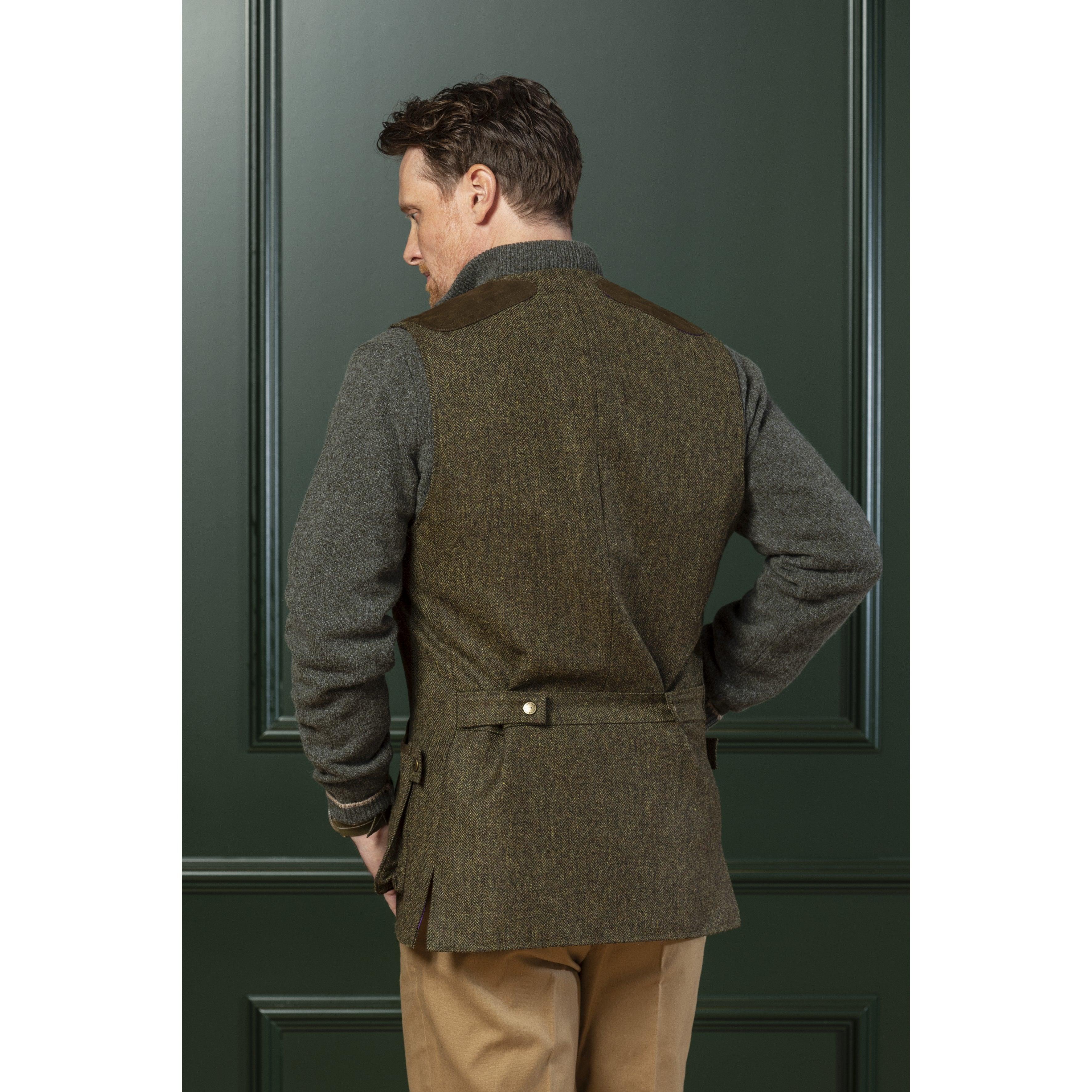 Laksen Leith Mens Tweed Shooting Vest - Kirkton Tweed - William Powell