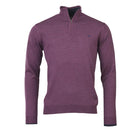 Laksen Norfolk 1/4 Zip Merino Mens Jumper - Heather - William Powell