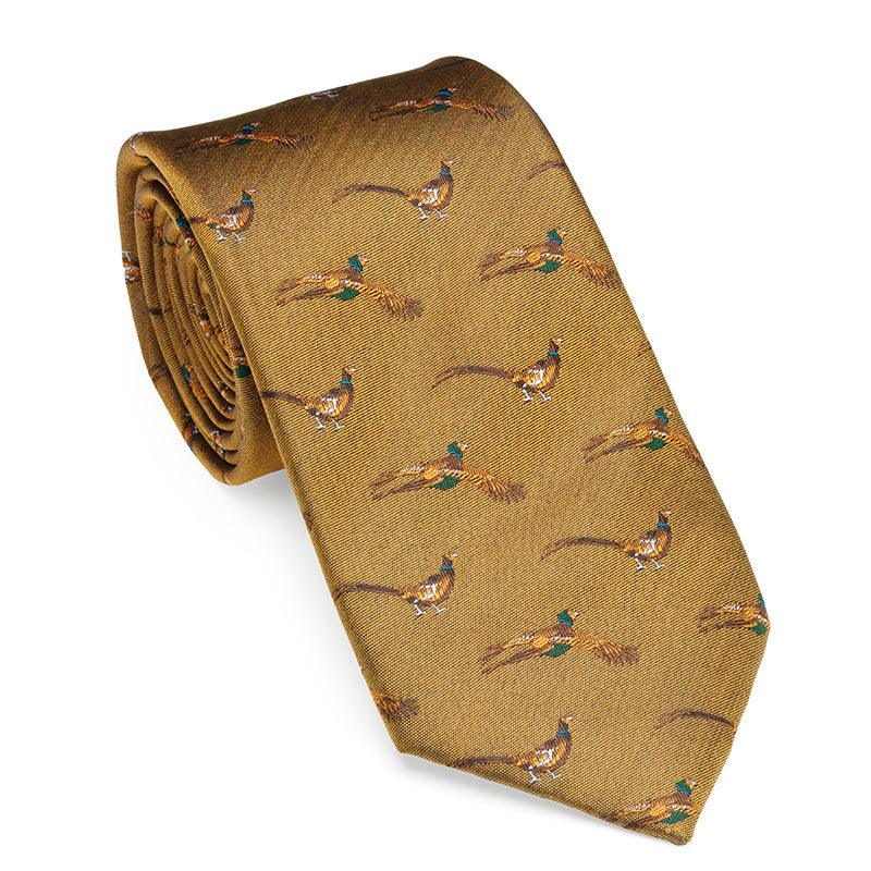 Laksen Pheasant Mens Tie - Gorse - William Powell