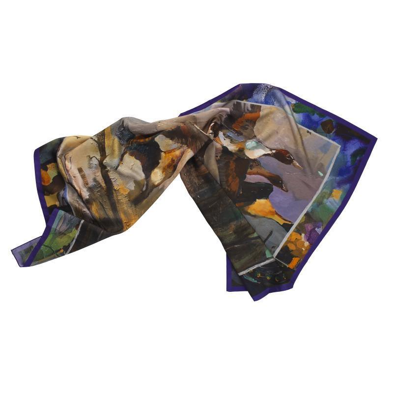 Laksen Pintail Ladies Silk Scarf - 135 x 87cm - William Powell