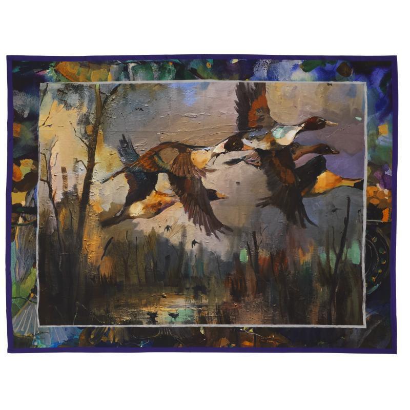 Laksen Pintail Ladies Silk Scarf - 135 x 87cm - William Powell