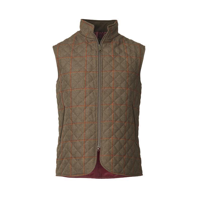 Laksen Quilted Mens Gilet - Clyde Tweed - William Powell