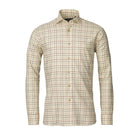 Laksen Robbie Mens Cotton Shirt - Sand/Forest/Grape - William Powell