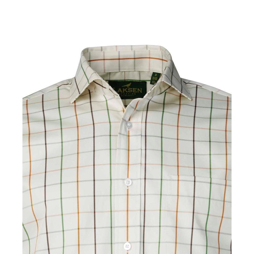 Laksen Tattersall Sporting Shirt - Bark Chilli/Green - William Powell