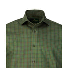 Laksen Tattersall Sporting Shirt - Dusty Green/Red/Storm Sky - William Powell