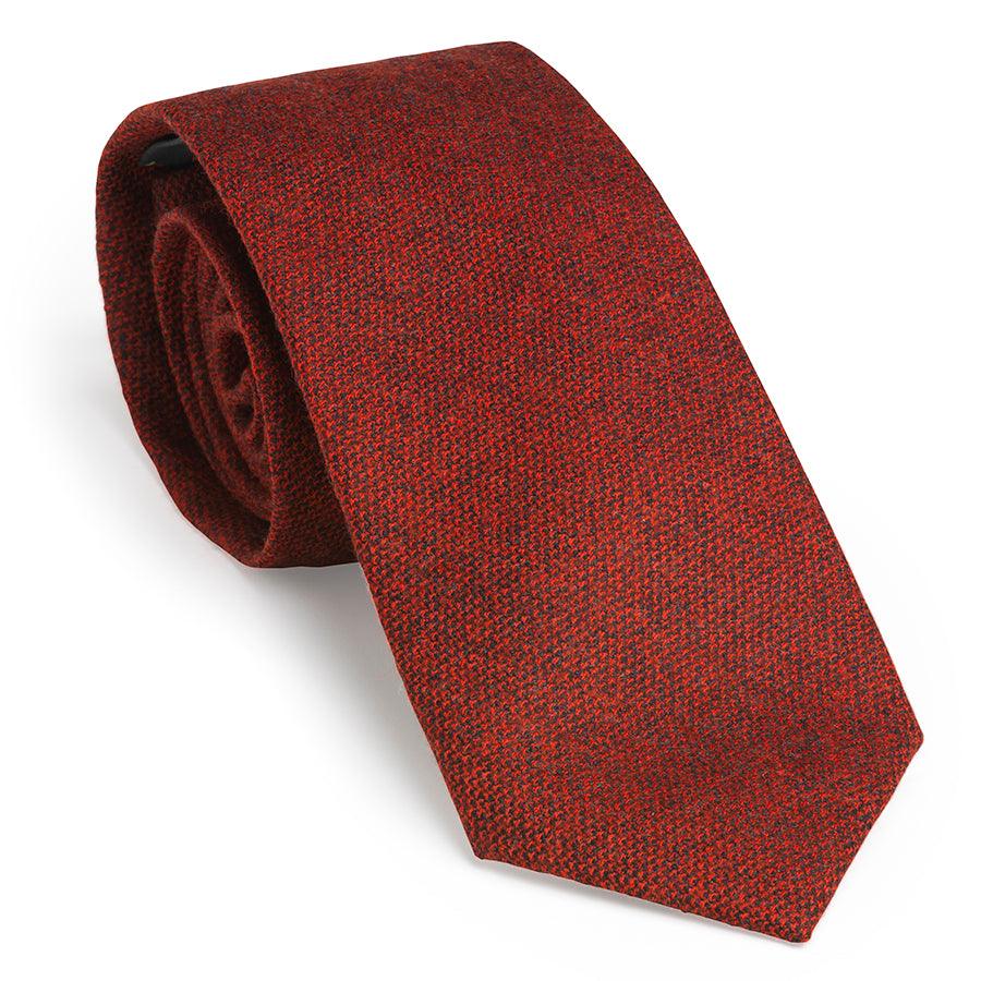 Laksen Tweed by Lovat Mill Mens Tie - Wine - William Powell