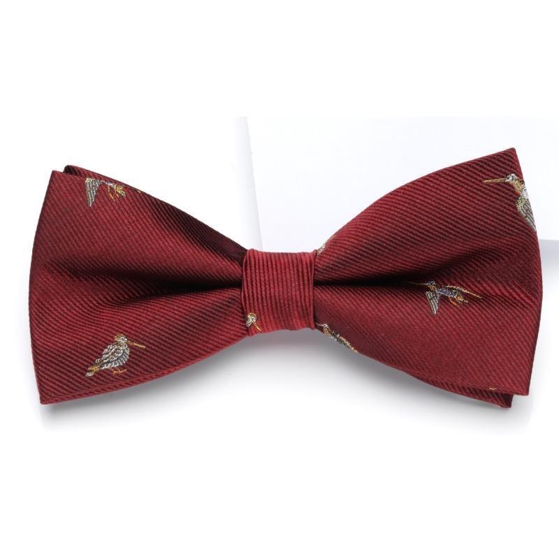 Laksen Woodcock Bow Tie - Vintage Red - William Powell