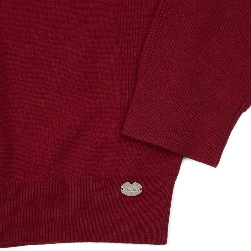 Le Chameau Asthall Mens Jumper - Cherry - William Powell