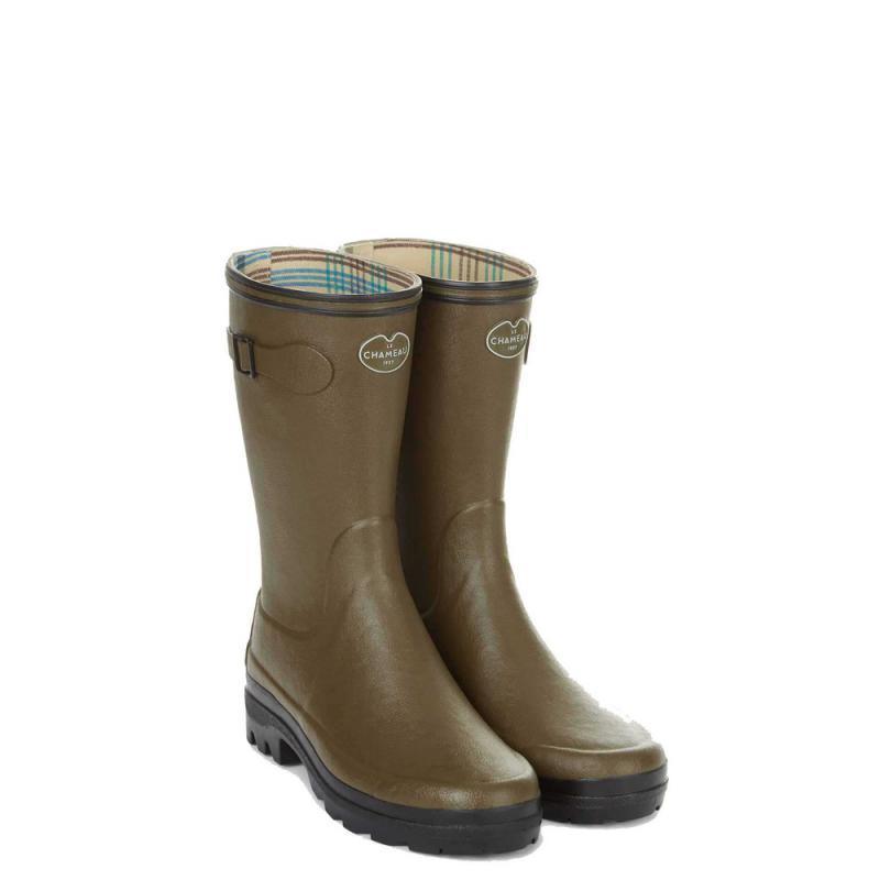 Le Chameau Giverny Jersey Lined Bottillon Ladies Boot - Vert Chameau - William Powell