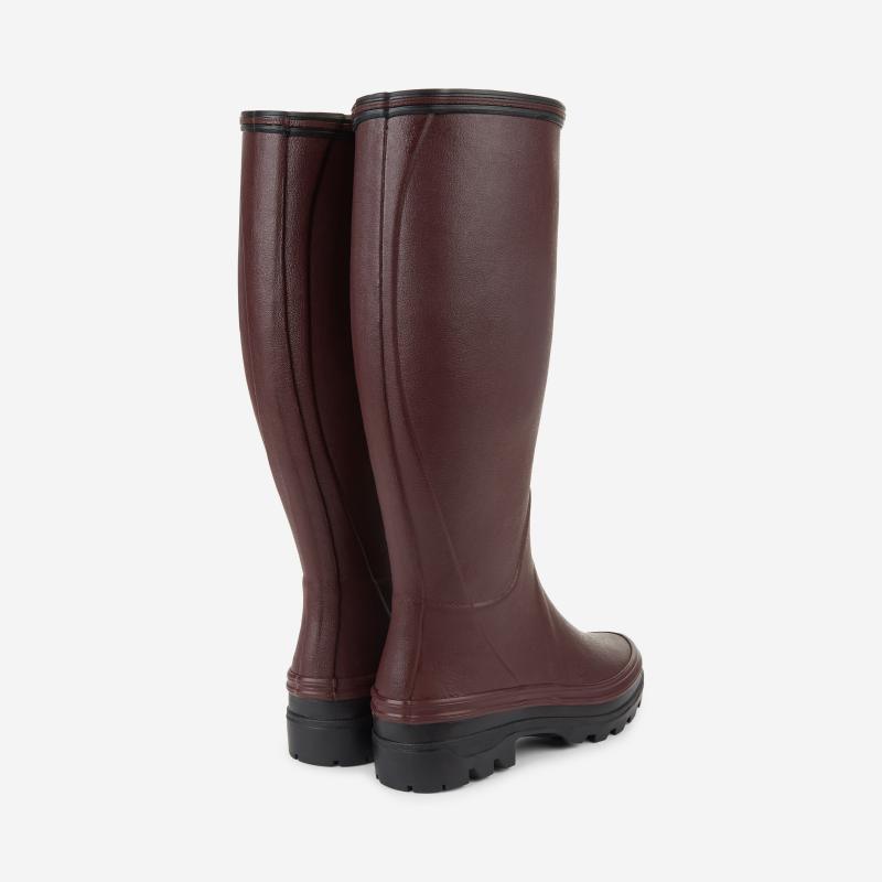 Le Chameau Giverny Jersey Lined Ladies Boot - Cherry - William Powell