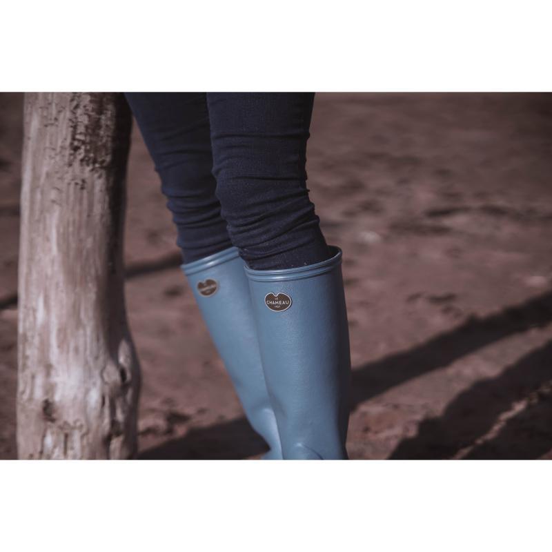 Le Chameau Iris Jersey Lined Ladies Wellington Boots - Bleu Clair - William Powell