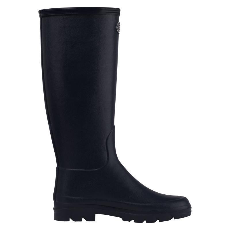 Le Chameau Iris Jersey Lined Ladies Wellington Boots - Noir - William Powell