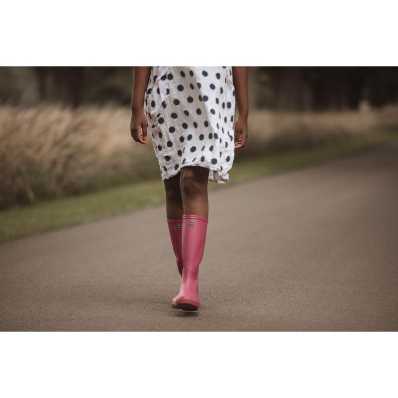 Le Chameau Iris Jersey Lined Ladies Wellington Boots - Rose - William Powell
