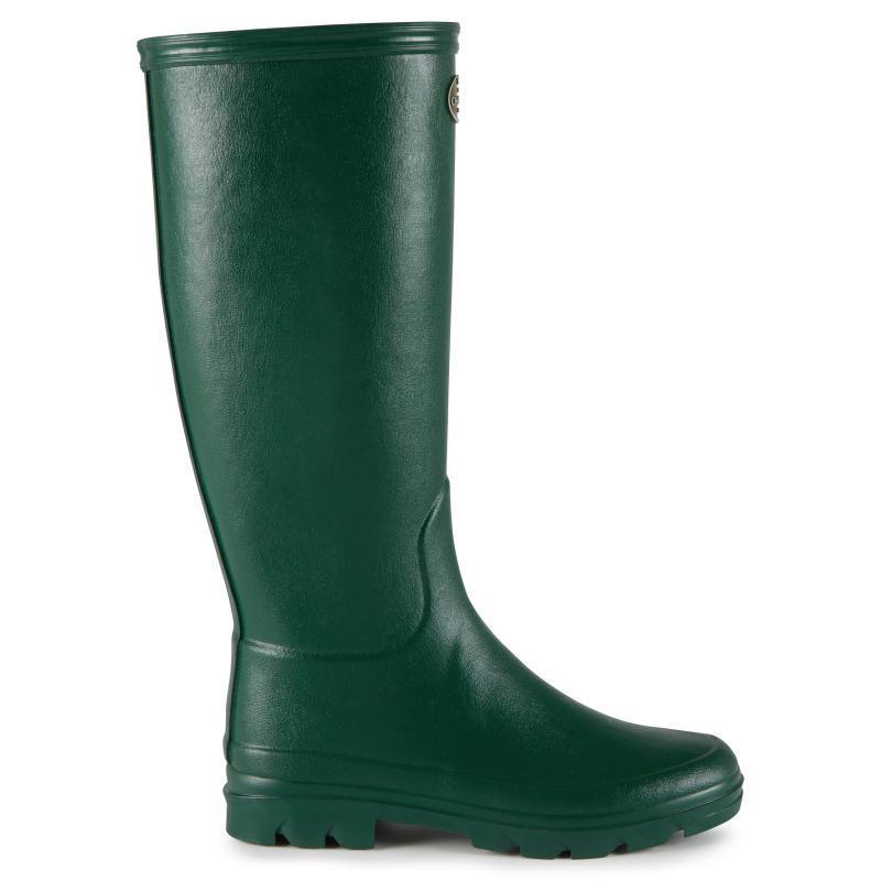 Le Chameau Iris Jersey Lined Ladies Wellington Boots - Vert Fonce - William Powell